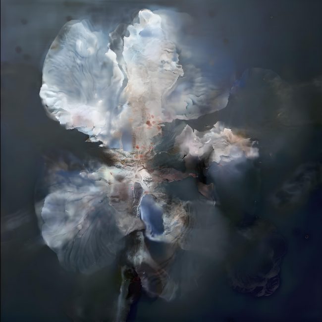 Abstraktes, blütenähnliches Gebilde.