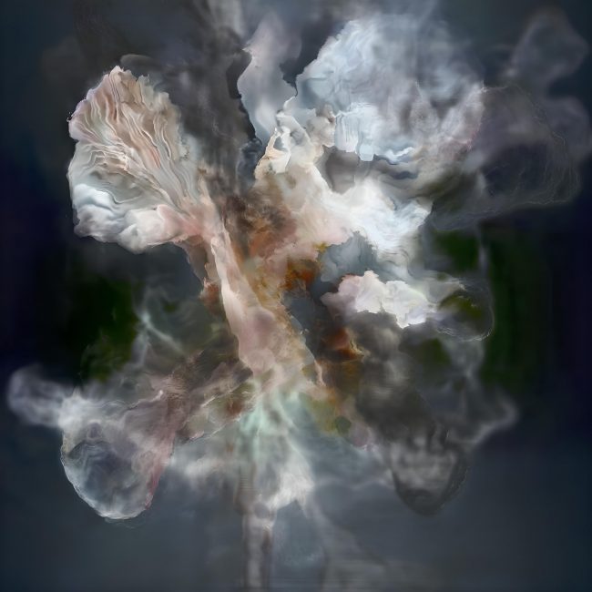 Abstraktes, blütenähnliches Gebilde.